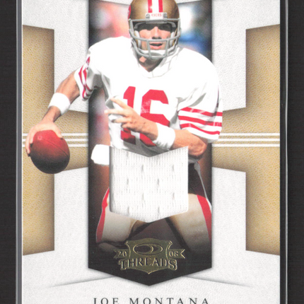 2008 Donruss Threads Century Legends Joe Montana #CL-8 Game-Worn Jersey 241/250