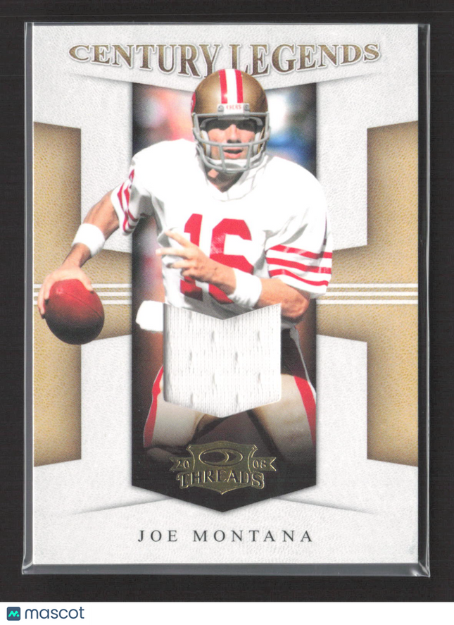 2008 Donruss Threads Century Legends Joe Montana #CL-8 Game-Worn Jersey 241/250