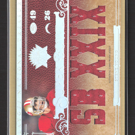 2007 National Treasures Steve Young #SB-SY Authentic Game-Worn Jersey /49