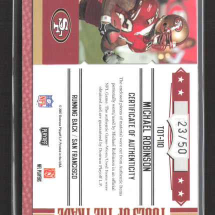 2007 Absolute Tools of the Trade Michael Robinson #TOT-110 Game-Worn Patch /50