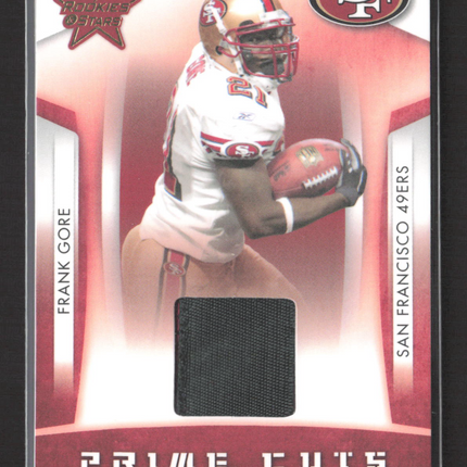 2008 Donruss Rookies & Stars Prime Cuts Frank Gore #PC-12 Game-Worn Patch 17/50