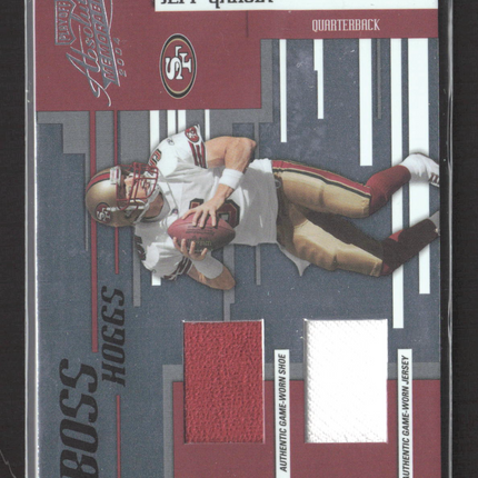 2004 Playoff Absolute Memorabilia Boss Hoggs Jeff Garcia #BH-8 Shoe Jersey /125