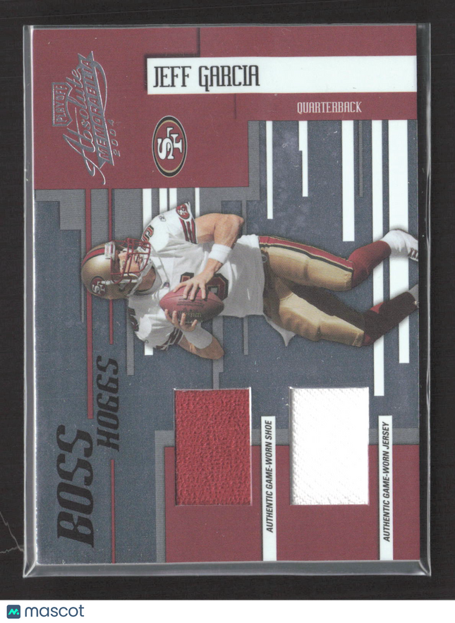 2004 Playoff Absolute Memorabilia Boss Hoggs Jeff Garcia #BH-8 Shoe Jersey /125