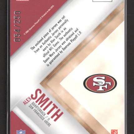 2007 Rookies & Stars Standing Ovation Alex Smith #SO-24 Game-Worn Jersey /250