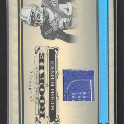 2006 National Treasures Michael Robinson #134 Game-Worn Laundry Tag Patch /5