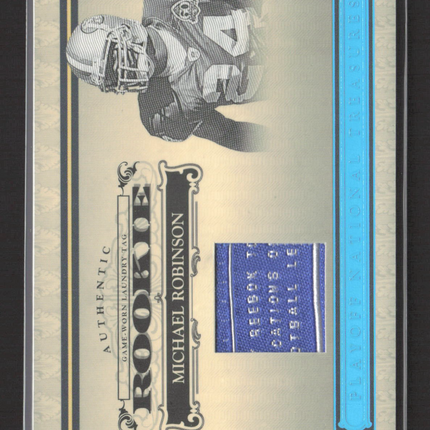2006 National Treasures Michael Robinson #134 Game-Worn Laundry Tag Patch /5