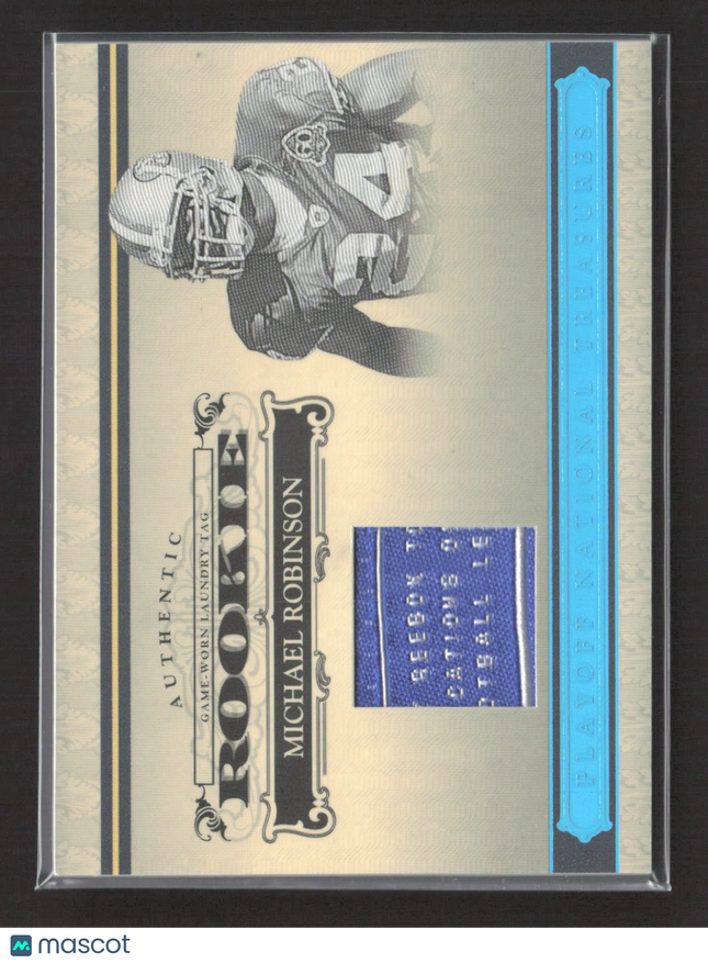 2006 National Treasures Michael Robinson #134 Game-Worn Laundry Tag Patch /5