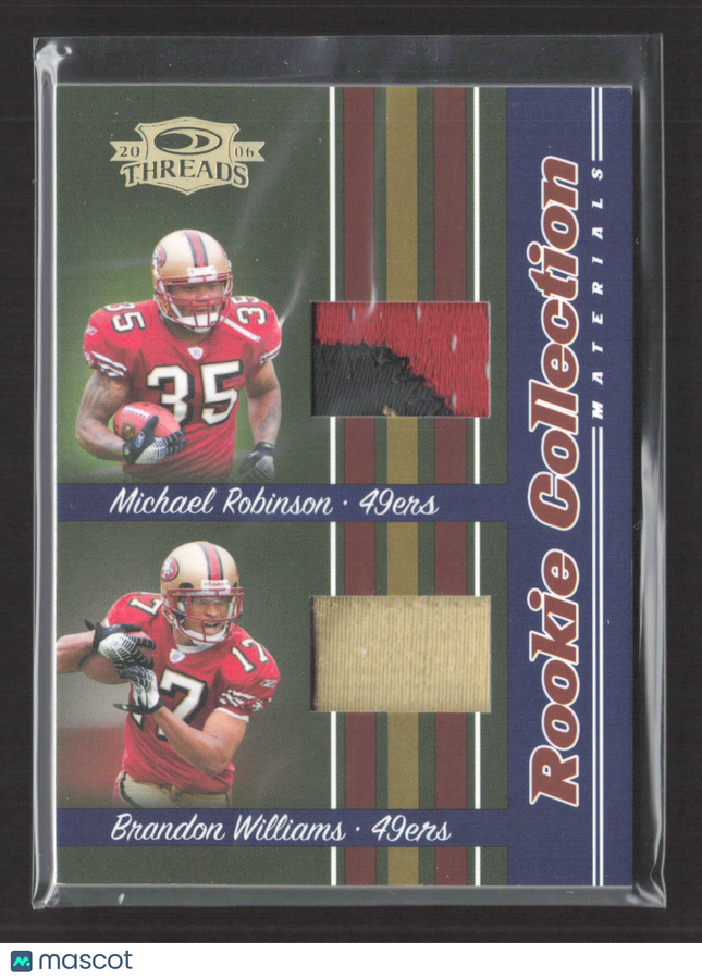 2006 Donruss Threads Rookie Michael Robinson Brandon Williams #RCCM-6 Patch