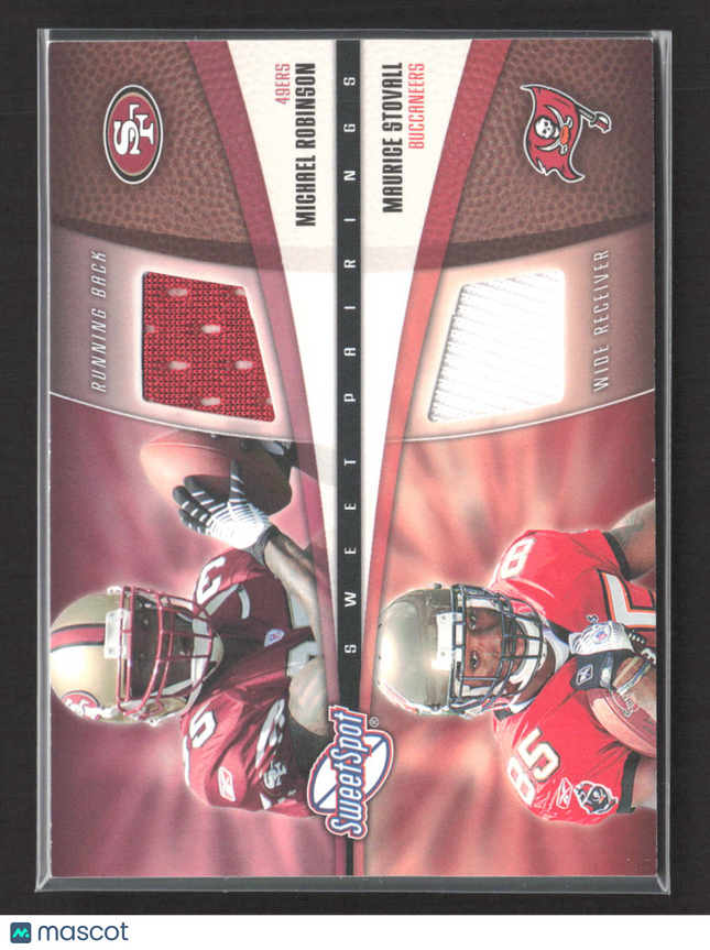2006 UD Sweet Spot Sweet Pairings Maurice Stovall Michael Robinson Jersey