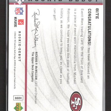 2006 Upper Deck Rookie Debut Rookie Collection Michael Robinson #81TE Jersey