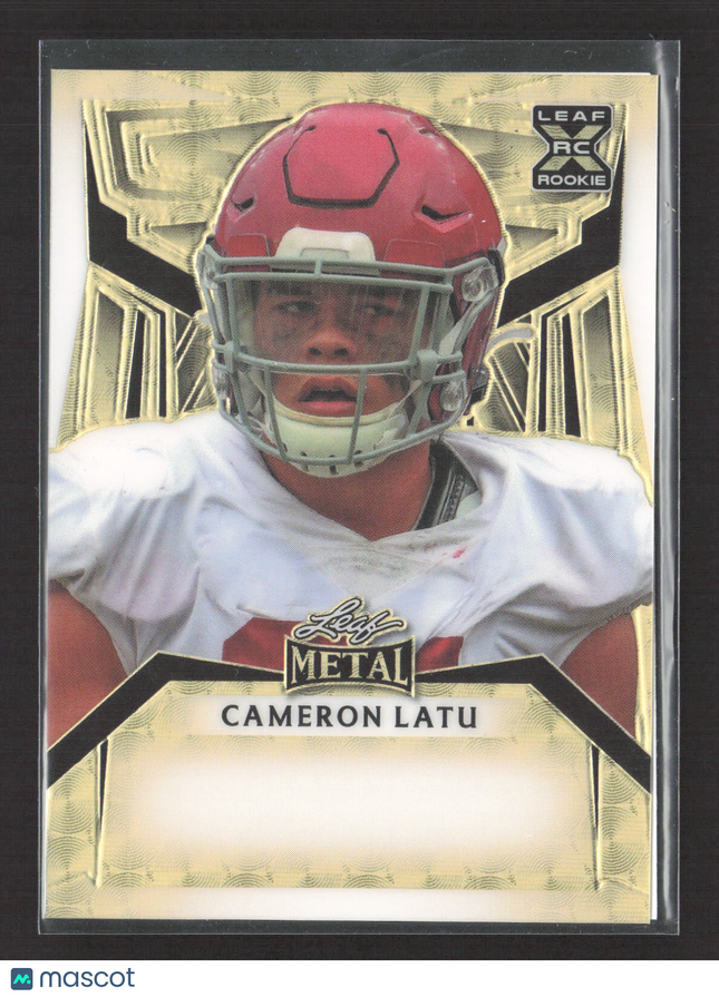 2023 Leaf Metal Cameron Latu 1/1 Unsigned Proof Gold Vinyl
