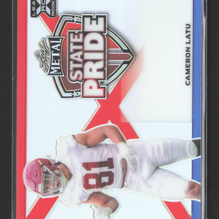 2023 Leaf Metal State Pride Cameron Latu 1/1 Unsigned Proof RC