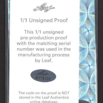 2023 Leaf Metal Draft Cameron Latu #BA-CL1 Unsigned Pre-Production Proof RC