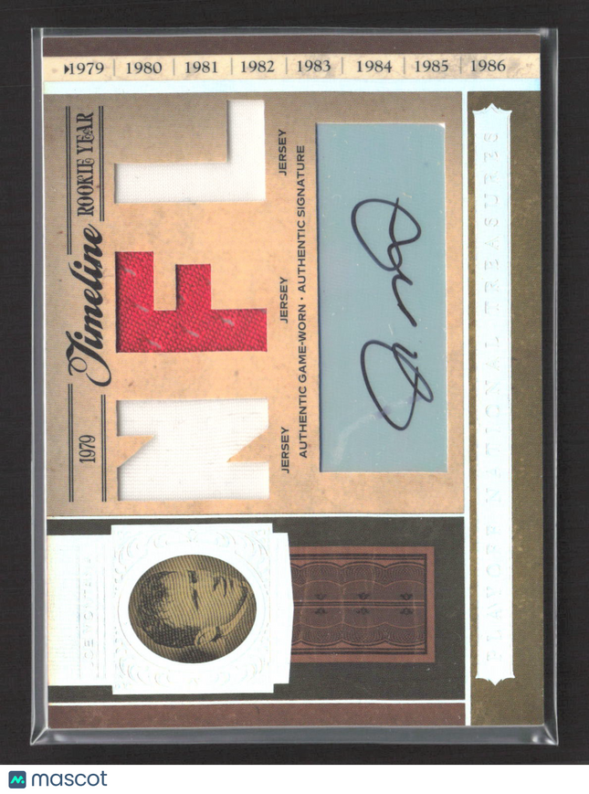 2006 National Treasures Timeline Joe Montana #TL-JM Game-Worn Jersey 05/16 Auto