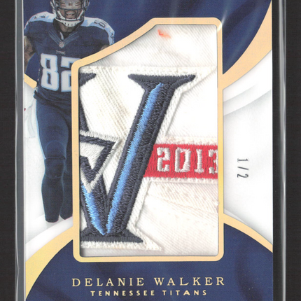 2017 Panini Immaculate Collection Delanie Walker #SD-DW 1/2 Game-Worn Logo Patch