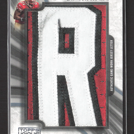 2009 Topps Unique Frank Gore #ULP-FG2 1/1 Game-Worn Jersey Letter Patch 1/1