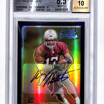 2003 Bowman Chrome Gold Refractor Arnaz Battle #241 BGS 8.5 Auto 10 /50