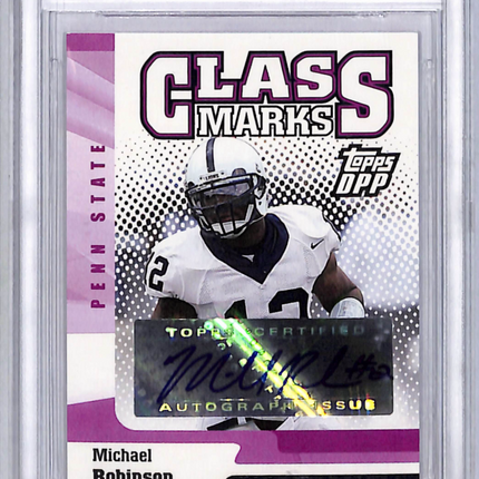 2006 Topps Draft Picks & Prospects Glass Marks Michael Robinson #CM-MR Auto