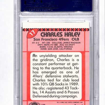 1990 Topps Tiffany Charles Haley #17 Psa 8