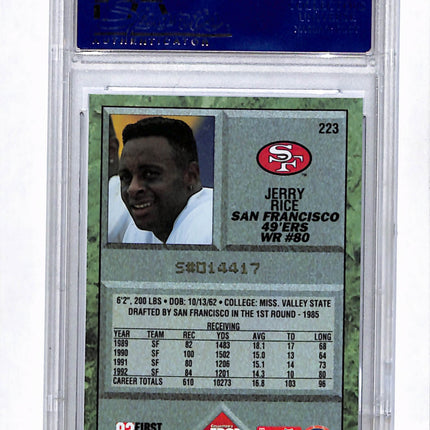1993 Collector's Edge Jerry Rice #223 Psa 10 Cracked Slab
