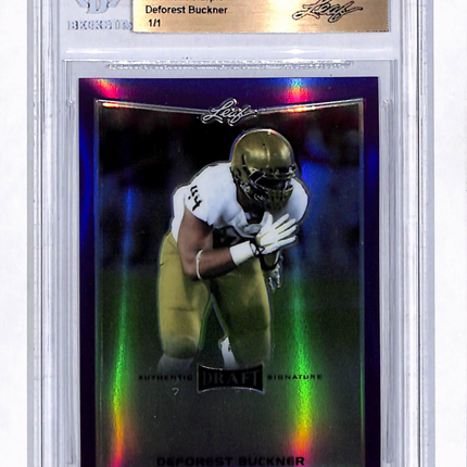 2016 Leaf Metal Draft DeForest Buckner Prismatic Purple 1/1 Pre-Production Proof