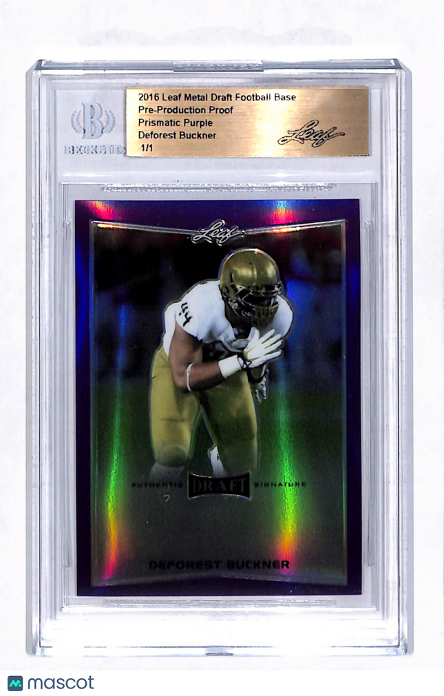 2016 Leaf Metal Draft DeForest Buckner Prismatic Purple 1/1 Pre-Production Proof