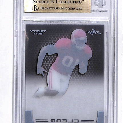 2017 Leaf Trinity Clear Reuben Foster Pre-Production Proof Auto