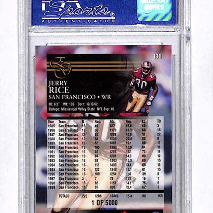 2000 Collector's Edge Graded Jerry Rice #130 Uncirculated PSA 9