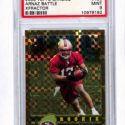 2003 Topps Chrome Arnaz Battle #198 Gold Xfractor /101 PSA 9