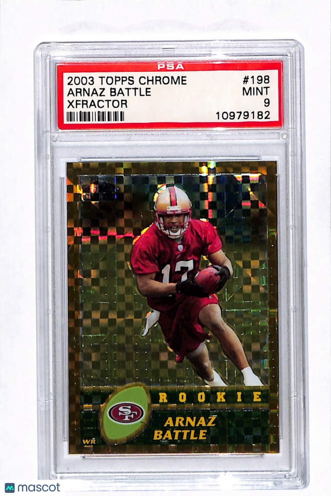 2003 Topps Chrome Arnaz Battle #198 Gold Xfractor /101 PSA 9