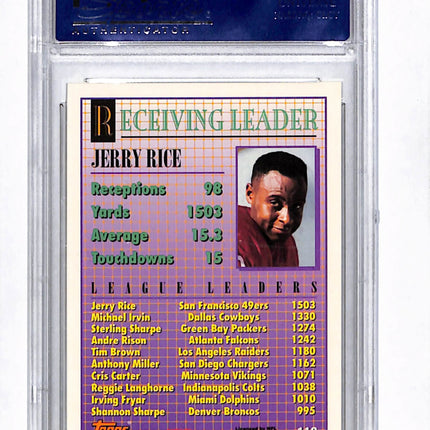 1994 Topps Jerry Rice #116 League Leader