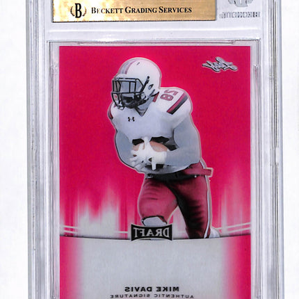 2015 Leaf Metal Draft Mike Davis Red 1/1 Pre-Production Proof