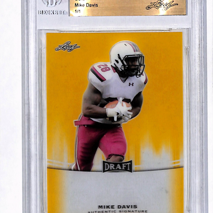 2015 Leaf Metal Draft Mike Davis Gold 1/1 Pre-Production Proof