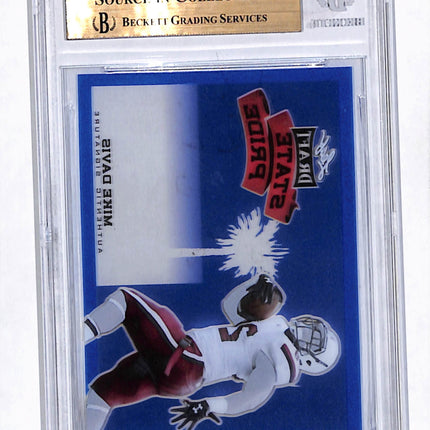 2015 Leaf Metal Draft State Pride Mike Davis Blue Pre-Production Proof 1/1