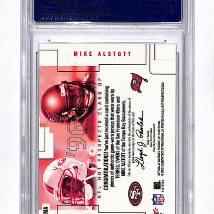 2002 Corporate Archives Hoops Prospects Terrell Owens Mike Alstott Jersey PSA A