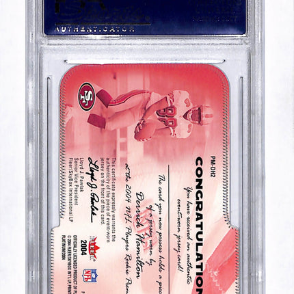 2004 Fleer Platinum Pro-Material Derrick Hamilton #PM-DH2 Proof Jersey