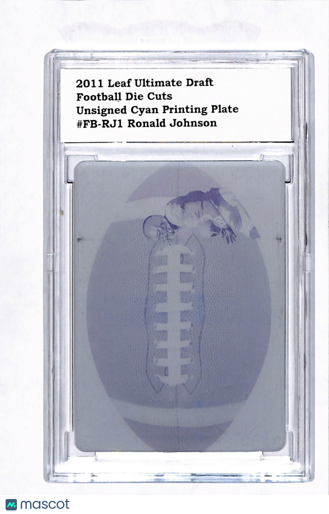 2011 Leaf Ultimate Draft Football Ronald Johnson #FB-RJ1 Cyan Printing Plate