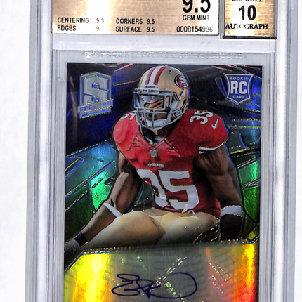 2013 Panini Spectra Eric Reid 99 #139 Rookie /99 BGS 9.5 Auto 10