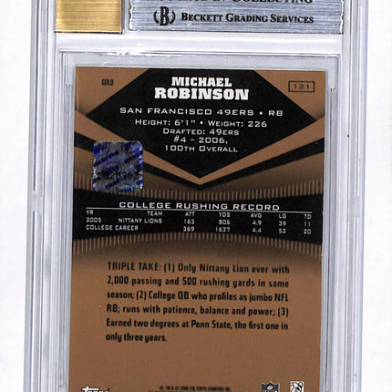2006 Topps Triple Threads Gold Michael Robinson Jersey #121 BGS 9 Auto 10 /25