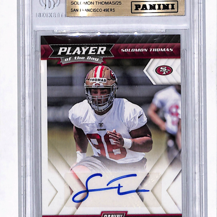 2017 Panini Player of the Day Solomon Thomas #ST Auto /25