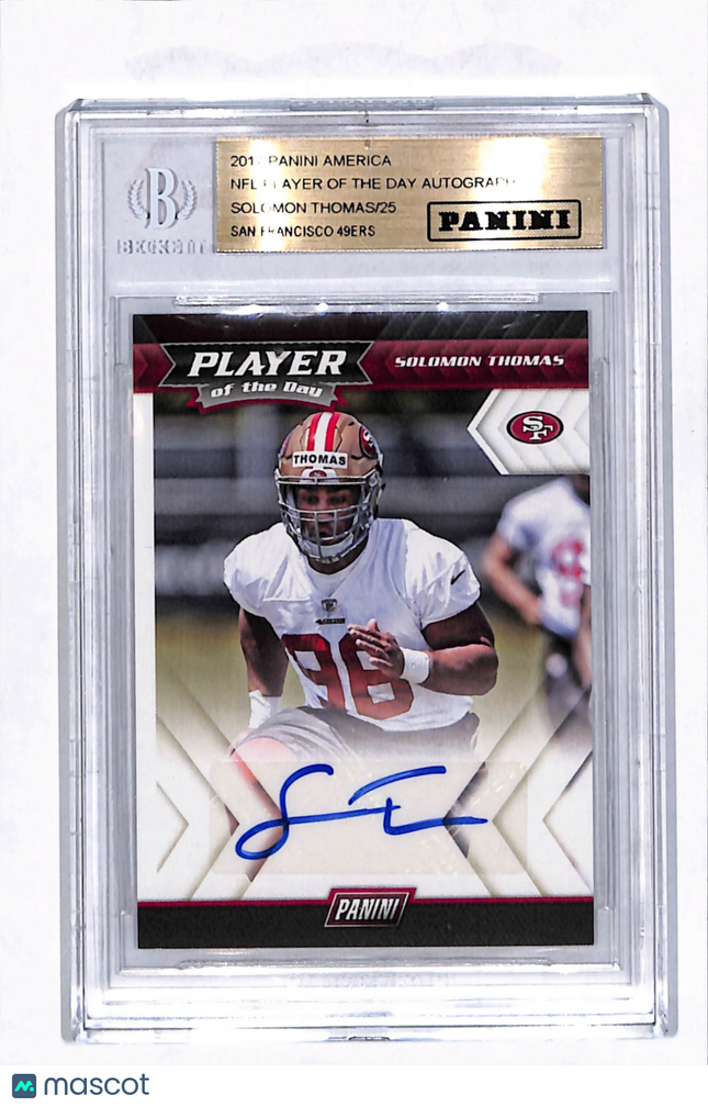 2017 Panini Player of the Day Solomon Thomas #ST Auto /25