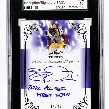 2013 Leaf Trinity Eric Reid #DI-ER1 Inscription Auto /25 SGC 10