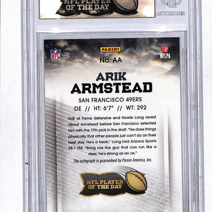 2015 Panini Player of the Day Arik Armstead #AA Auto /75