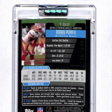 2005 Bowman Chrome Bobby Purify #192 Refractor Green /399