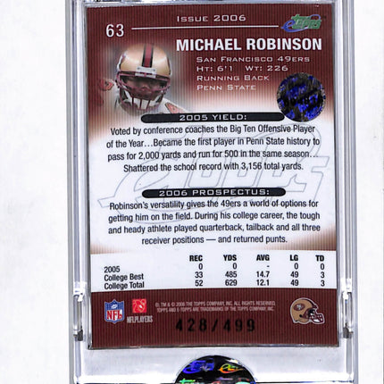 2006 eTopps Michael Robinson #63 Refractor /499
