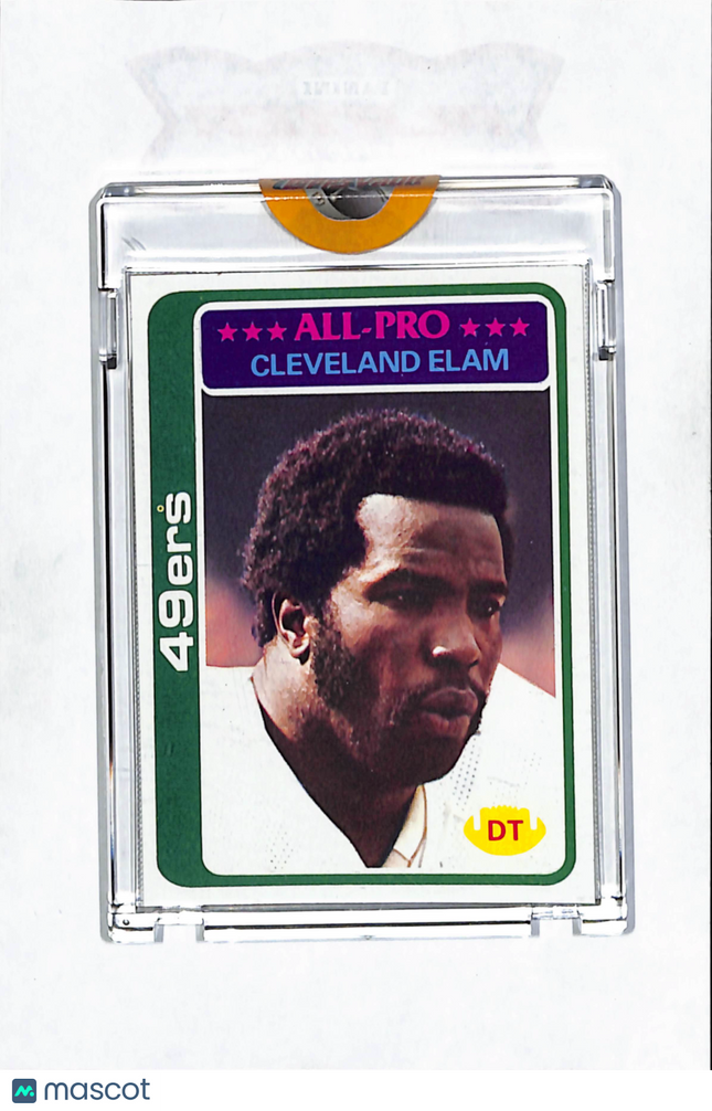 1978 Topps Cleveland Elam #435 Proof Topps Vault Blank Back 1/1