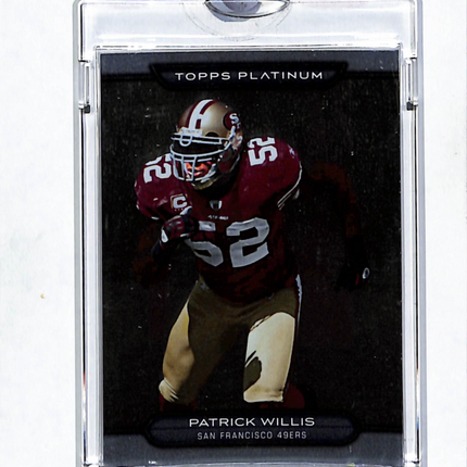 2011 Topps Platinum Patrick Willis Topps Vault Blank Back 1/1