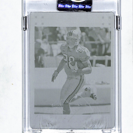2007 Topps Chrome Vernon Davis #TC90 Cyan Printing Plate 1/1