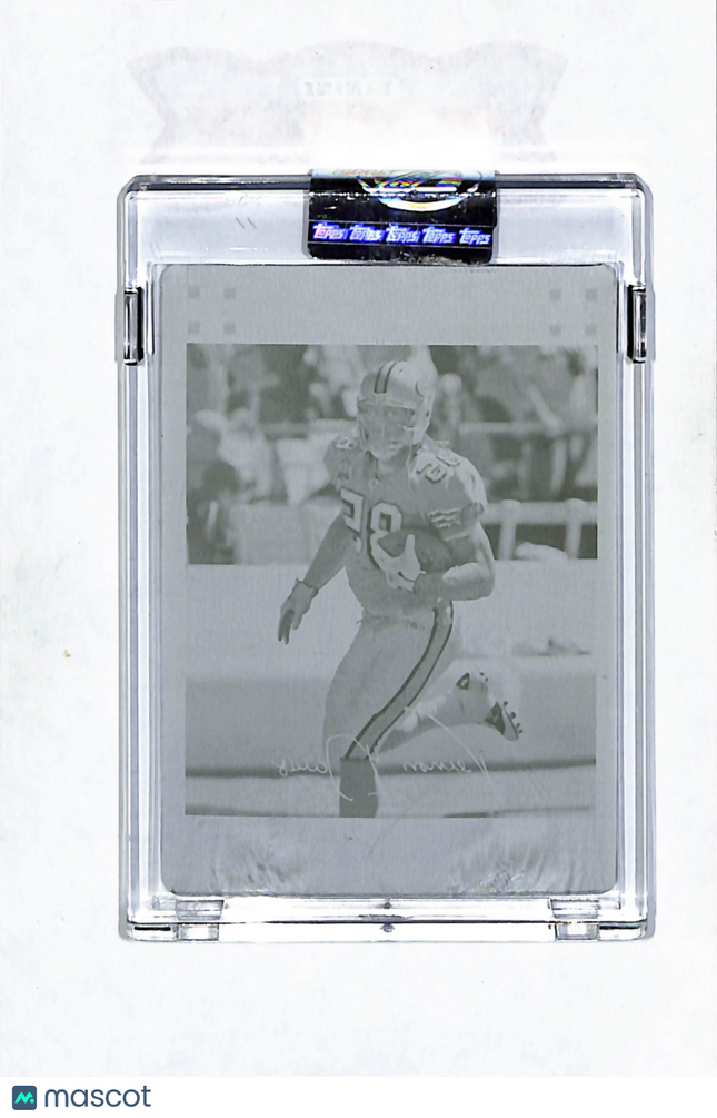 2007 Topps Chrome Vernon Davis #TC90 Cyan Printing Plate 1/1