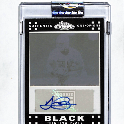 2007 Topps Chrome Thomas Clayton #TC198 Black Printing Plate 1/1 Auto
